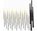 Lunartec 48er-Set schwebende LED-Kerzen mit Zauberstab-Fernbedienung, 15 cm Lunartec Schwebende flammenlose Stabkerzen mit Fernbedienungen
