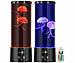Lunartec 2er set LED-Quallen-Leuchte, 17 Farben, 4 Modi, 3 Helligkeiten, Fernbe Lunartec Dimmbare LED-Quallen-Lampen mit RGBW-LEDs und Fernbedienung