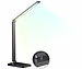 Lunartec Aluminium-Akku-Schreibtischleuchte, CCT, 280 Lumen, USB, schwarz Lunartec Aufladbare Alu-Tischlampen mit CCT