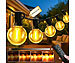 Lunartec Lichterkette mit G40-Glühbirnen, 43 LEDs & 2 Ersatzlampen, 30m, IP44 Lunartec G40-Lichterketten 