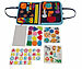Playtastic Kinder-Motorik-Spielbuch mit 8 Seiten, 5 Motivkarten und Zubehör Playtastic 