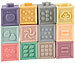 Playtastic 12er-Set Bausteine mit verschiedenen Texturen, ab 6 Monaten, BPA-frei Playtastic Silikon-Bausteine mit Texturen