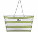 Xcase Wasserabweisende Strandtasche mit seitlicher Tasche, grün/weiß Xcase Strandtaschen