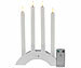 Lunartec 8 Akku-LED-Stabkerzen mit Dochten, Bogen-Ladestation, Timer, w Lunartec Akku-LED-Stabkerzen mit Dochten, Bogen-Ladestation und Timer