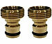 Rosenstein & Söhne 2er-Set Wasserhahn-Schlauchadapter, mit 3/4"- und 1/2"-Gewinde Rosenstein & Söhne Wasserhahn-Schlauchadapter für Bad- und Küchenarmaturen