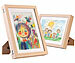 Your Design 2er-Set Bilderrahmen A4 mit Fach für 150 Kinderzeichnungen, Holz-Optik Your Design 