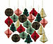 Britesta 24er-Set Weihnachts-Deko zum Aufhängen, 3D-Ornamente aus Papier Britesta Weihnachts-Dekos zum Aufhängen, 3D-Ornamente aus Papier 