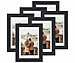 Your Design 6er-Set Bilderrahmen mit robustem Acrylglas, 10 x 15 cm, A6, schwarz Your Design 