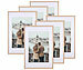 Your Design 6er-Set Bilderrahmen, bruchsicheres Acrylglas, 50 x 70 cm, Eiche hell Your Design Bilderrahmen aus Hölzern, bruchsichere Acrylgläser 