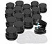 General Office 16er-Set magnetische Kabelclips, 360° drehbar, mit Klebepads, schwarz General Office Magnetische Kabelclips, 360° drehbare, mit Klebepads 