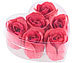PEARL 4er-Set Geschenkboxen mit je 6 roten Rosen-Duftseifen PEARL Rosenblüten-Duftbäder