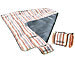 PEARL Fleece-Picknick-Decke 200 x 175 cm, wasserabweisende Unterseite PEARL Wasserdichte Picknickdecken