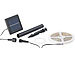 Lunartec Solar-LED-Streifen mit 180 warmweißen LEDs, 3 m, wetterfest IP65 Lunartec