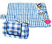 PEARL Fleece-Picknick-Decke mit wasserabweisender Unterseite, 200 x 175 cm PEARL Wasserdichte Picknickdecken