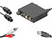 auvisio Audio-Konverter digital zu analog, mit optischem Audio- & Cinch-Kabel auvisio