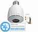 Luminea Home Control Smarte WLAN-E27-Lampenfassung, Versandrückläufer Luminea Home Control WLAN-Lampensockel-Adapter E27