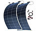 revolt 2er-Set flexible monokristalline Solarmodule mit Anderson-Adapter revolt Flexible Solarmodule für Wohnmobile & Boote