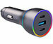 revolt Kfz-USB Ladegerät 12/24V mit 130 W + USB-C-Silikon-Ladekabel 2 m revolt