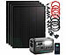 revolt On-Grid-Powerstation & Solar-Konverter 2.048Wh mit 4x 215-W-Solarmodul revolt 2in1-Hochleistungsakkus & On-Grid-Solar-Konverter mit WLAN, App & Solarmodulen