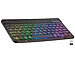 GeneralKeys Kompakte Multi-Device-Akku-Funktastatur Bluetooth, LED 7 Color ,QWERTZ GeneralKeys Ultraflache, beleuchtete Funk- & Bluetooth Tastatur