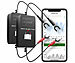 Lescars 2er-Set Kfz-Batterie-Wächter mit BT, App, für Batt. mit 6 - 48 Volt Lescars Bluetooth Batterietester & -Wächter für KFz- & Solar-Batterien