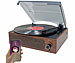 auvisio Schallplattenspieler mit Stereo-Lautsprecher und Bluetooth, 12 Watt auvisio 