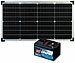 revolt 230-V-Powerstation & Solarkonverter, LiFePO4, 111 Wh, 60-W-Solarpanel revolt 2in1-Solar-Generatoren & Powerbanks, mit externer Solarzelle