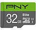 PNY Elite microSD, mit 32 GB und SD-Adapter, lesen bis zu 100 MB/s PNY