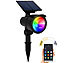 Lunartec Smarter Solar-LED-Spot mit RGB-CCT, 50 lm, 1 W, Bluetooth, App, IP44 Lunartec