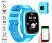 TrackerID 4G-GPS-Kinder-Smartwatch, Videoanruf, Gorilla-Glas, Herzfrequenz, blau TrackerID 4G-GPS-Kinder-Smartwatches mit Videoanruf, Herzfrequenz- und SpO2-Messung