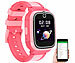 TrackerID 4G-GPS-Kinder-Smartwatch, Videoanruf, Gorilla-Glas, Herzfrequenz, pink TrackerID