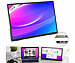 auvisio Mobiler 15,6"/39,6 cm IPS-Superslim-Monitor, Full HD, Metall, Standfuß auvisio Mobile IPS-Full-HD-Monitore mit Standfuß