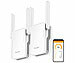 7links 2er WiFi6 Dualband-Repeater mit bis zu 3.000 Mbps, 2,4Ghz & 5GHz 7links WiFi-6-Dualband-Repeater