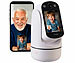 7links 2in1-WLAN-Überwachungskamera & Video-Telefon, IPS-Display, Pan-Tilt 7links 