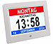 infactory Digital-Uhr mit 7"-Display, Wecker, Medizin-Erinnerung, Mediaplayer infactory Digital-Uhren mit Display, Wecker, Medizin-Erinnerung, Mediaplayer