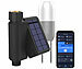 Royal Gardineer WLAN-Bewässerungscomputer, Solarpanel, BT-Gateway, App, Bodensensor Royal Gardineer WLAN-Bewässerungscomputer mit App, integriertem Solarpanel und Bodensensor