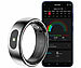 newgen medicals Fitnesstracker-Ring, Touch-Bedienung, Herzfrequenz, SpO2, 5 ATM, Gr.63 newgen medicals Fitnesstracker-Ringe mit Touch-Steuerung, Herzfrequenz, SpO2 und Schlafanalyse