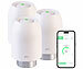revolt 3er-Set Heizkörper-Thermostate mit App-Programmierung, Bluetooth revolt Smartes Heizkörper-Thermostat mit App-Programmierung