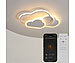 Luminea Home Control Kinder-Deckenleuchte im Wolken-Design, CCT-LEDs, WLAN, App, 42 W, 52cm Luminea Home Control Wolken-Design-Deckenleuchte mit CCT-LEDs, WLAN und App 