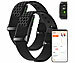 newgen medicals 2er-Set smarte Fitnesstracker-Armbänder mit App, 150 mAh, IP68 newgen medicals Smarte Fitnesstracker-Armbänder mit App