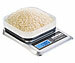 PEARL Digitale Akku-Küchenwaage bis 5 kg, mit großem Display und Mess-Schale PEARL Akku-Küchenwaagen
