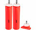 Speeron 2er-Set Faltbare Trinkflaschen, gerader Boden, BPA-frei, 500ml, orange Speeron