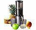 Rosenstein & Söhne Elektro-Ganzfrucht-Kalt-Entsafter, 800ml, Rücklaufgang, 60 U/min, 200W Rosenstein & Söhne Ganzfrucht-Kaltpress-Entsafter mit Slow-Juicer-Technik & Rückwärtslauf