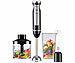 Rosenstein & Söhne 4in1-Stabmixer, Edelstahl, stufenlos, Turbo, 16.000 U/Min., 1.000 Watt Rosenstein & Söhne