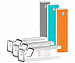 PEARL 3er-Set All-in-One-Displayreiniger & Handyständer, 15 ml, nachfüllbar PEARL Displayreiniger mit Reinigungstuch und Handyständer