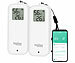 Luminea Home Control 2er-Set WLAN-Temperatur- und Luftfeuchtigkeitssensor mit Display, App Luminea Home Control WLAN-Temperatur- & Luftfeuchtigkeitssensor mit Display und App für innen und außen