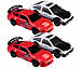 Simulus 4er-Set ferngesteuerte Drift-Sportwagen mit Scheinwerfern, rot&silber Simulus Ferngesteuerte Drift- und Rennautos