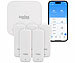 Luminea Home Control 5er-Set Temperatur- & Feuchtigkeitssensoren, WLAN-Gateway, App, IP65 Luminea Home Control Funk-Temperatur- & Luftfeuchtigkeitssensoren für innen und außen mit WLAN-Gateway und App 