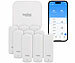 Luminea Home Control 9er-Set Temperatur- & Feuchtigkeitssensoren, WLAN-Gateway, App, IP65 Luminea Home Control Funk-Temperatur- & Luftfeuchtigkeitssensoren für innen und außen mit WLAN-Gateway und App 