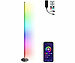 Luminea Home Control WLAN-Steh-/Eck-Leuchte, RGB-IC-LEDs, 12W, dimmbar, App, 155cm, schwarz Luminea Home Control
